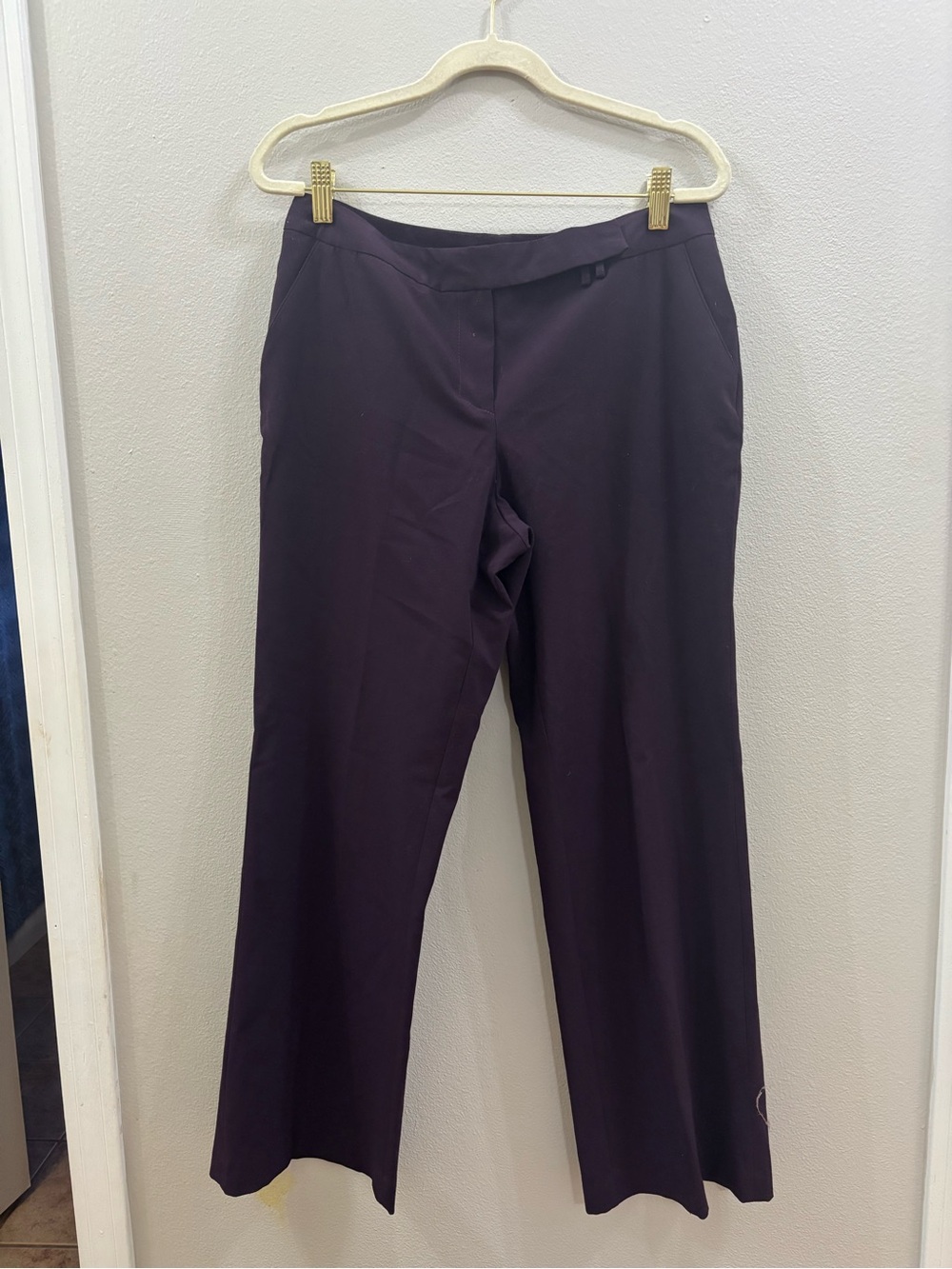 Worthington Wide-Leg Pants in Plum